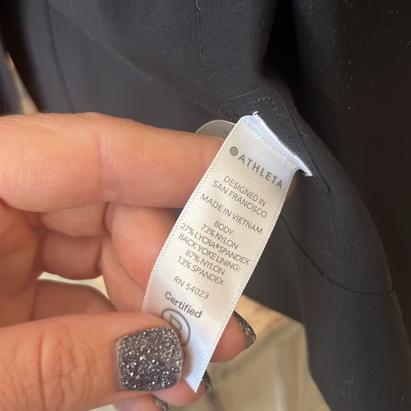 ATHLETA Interstellar Blazer Black NWT 8 - Picture 8 of 9